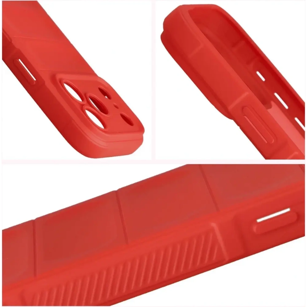 Pancerne etui Bizon Case Tur do Apple iPhone 17 Pro czerwone