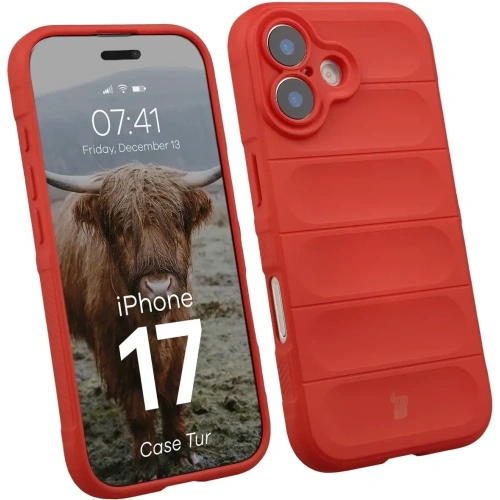 Pancerne etui Bizon Case Tur do Apple iPhone 17 czerwone