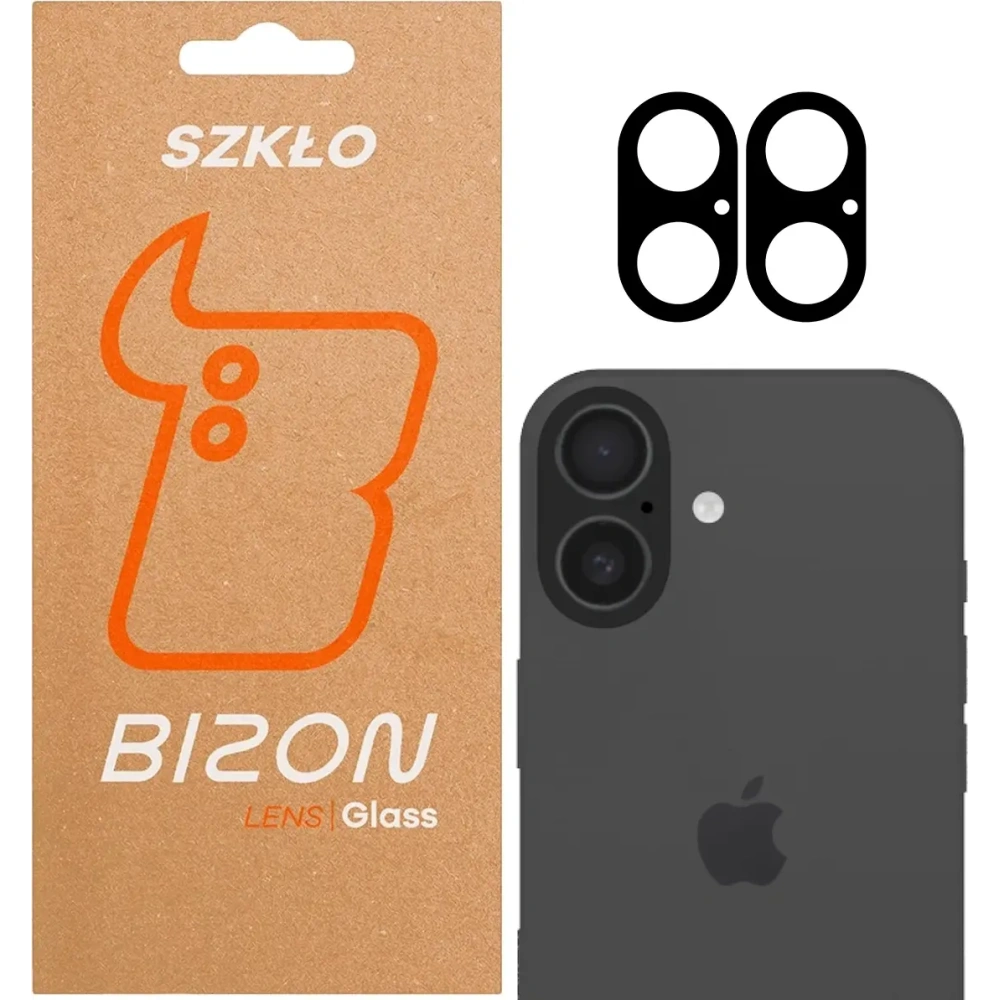 Szkło na aparat Bizon Glass Lens do Apple iPhone 17 [2 PACK]
