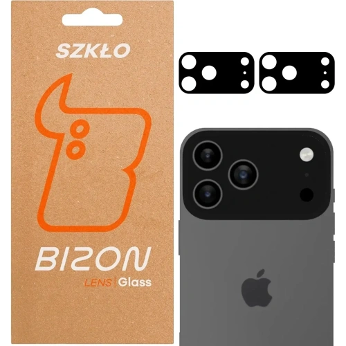 Szkło na aparat Bizon Glass Lens do Apple iPhone 17 Pro Max [2 PACK]