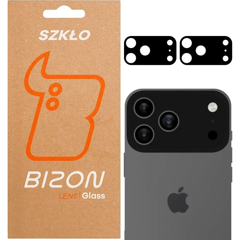 Szkło na aparat Bizon Glass Lens do Apple iPhone 17 Pro Max [2 PACK]