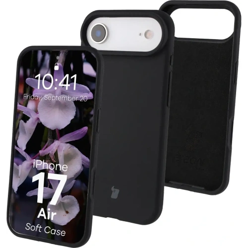 Silikonowe etui Bizon Soft Case do Apple iPhone 17 Air czarne