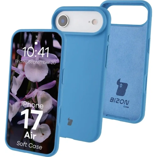 Silikonowe etui Bizon Soft Case do Apple iPhone 17 Air niebieskie