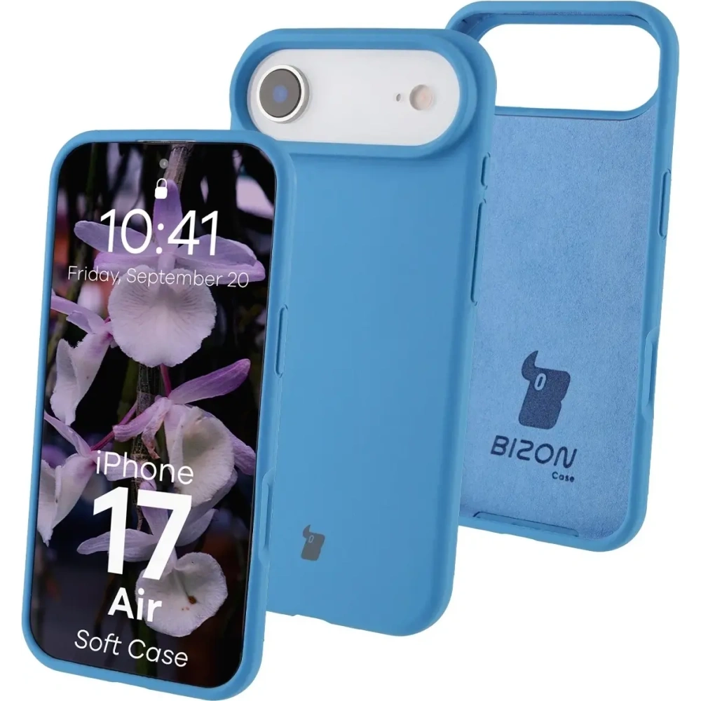 Silikonowe etui Bizon Soft Case do Apple iPhone Air niebieskie