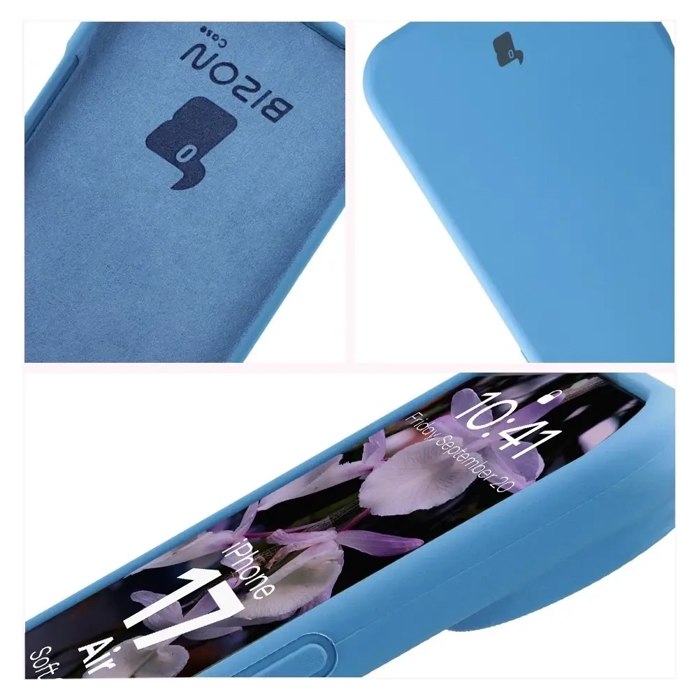 Silikonowe etui Bizon Soft Case do Apple iPhone Air niebieskie