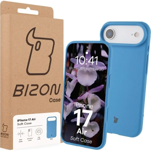 Silikonowe etui Bizon Soft Case do Apple iPhone 17 Air niebieskie