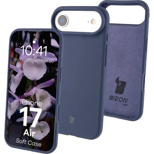 Silikonowe etui Bizon Soft Case do Apple iPhone 17 Air ciemnoniebieskie