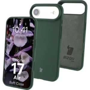Silikonowe etui Bizon Soft Case do Apple iPhone 17 Air ciemnozielone