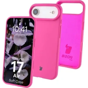 Silikonowe etui Bizon Soft Case do Apple iPhone 17 Air fuksja