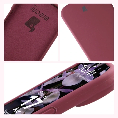 Silikonowe etui Bizon Soft Case do Apple iPhone 17 Air ciemnofioletowe