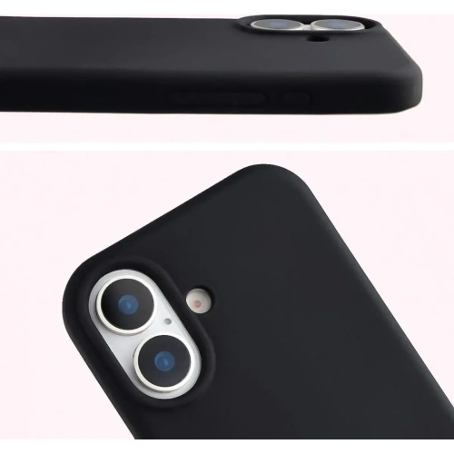 Silikonowe etui Bizon Soft Case do Apple iPhone 17 czarne