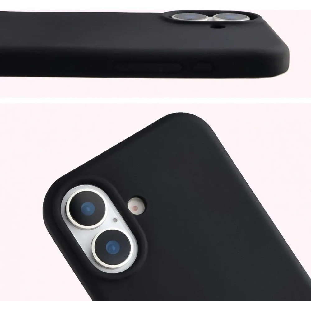 Silikonowe etui Bizon Soft Case do Apple iPhone 17 czarne