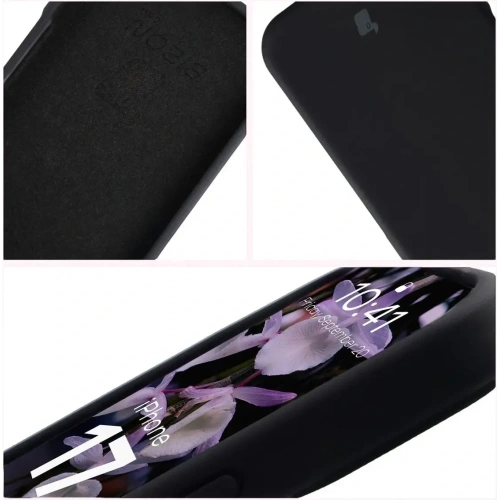 Silikonowe etui Bizon Soft Case do Apple iPhone 17 czarne