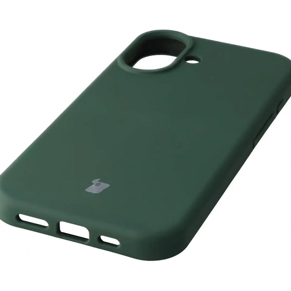 Silikonowe etui Bizon Soft Case do Apple iPhone 17 ciemnozielone