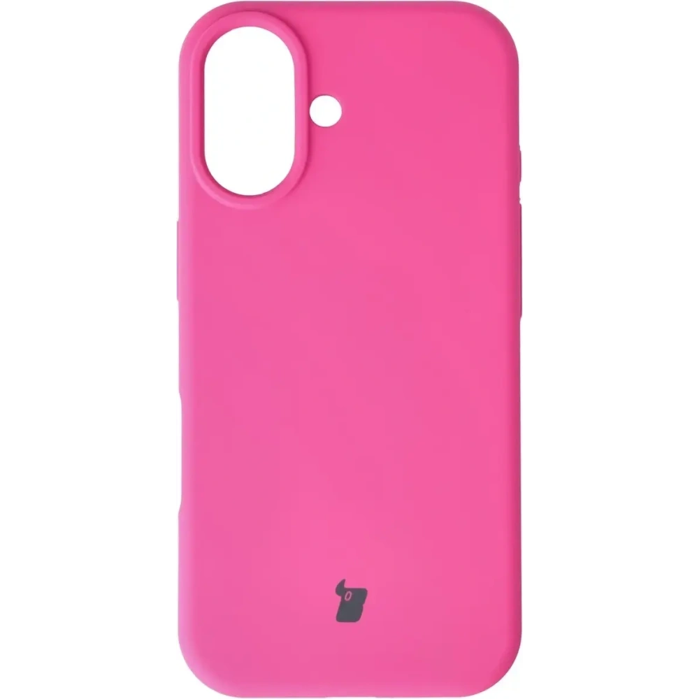 Silikonowe etui Bizon Soft Case do Apple iPhone 17 fuksja