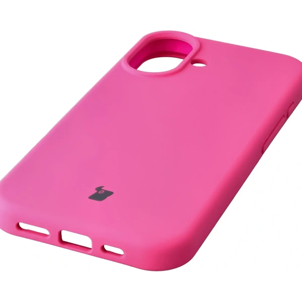 Silikonowe etui Bizon Soft Case do Apple iPhone 17 fuksja