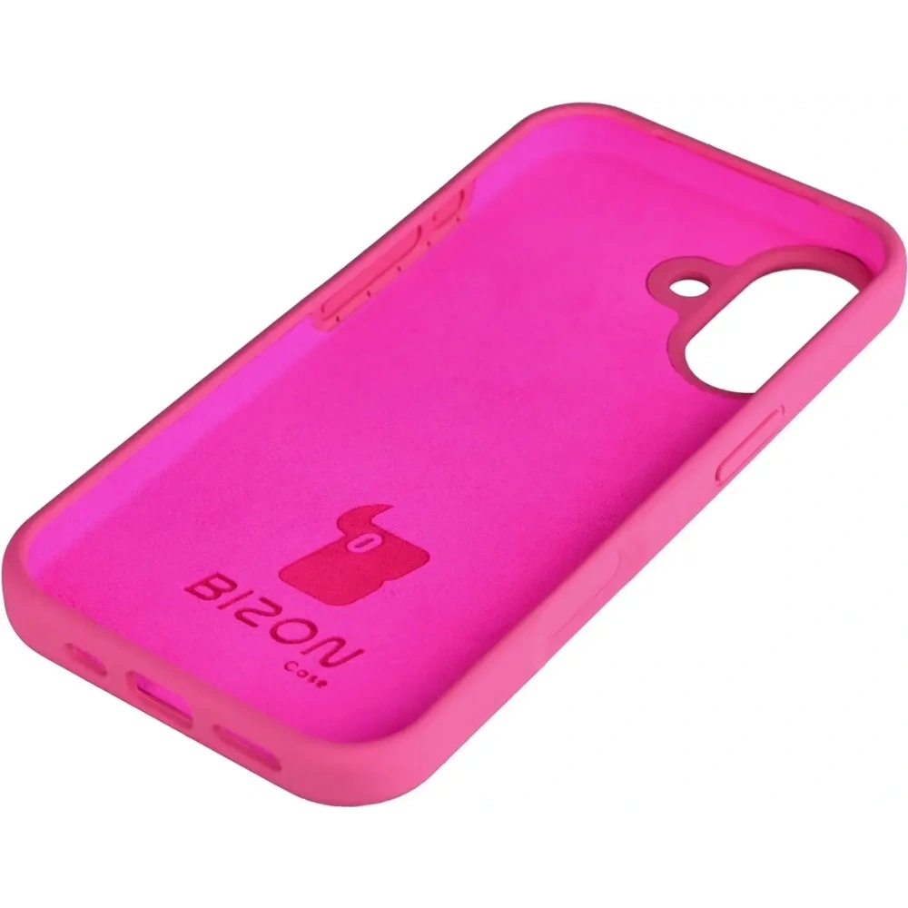 Silikonowe etui Bizon Soft Case do Apple iPhone 17 fuksja