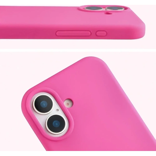Silikonowe etui Bizon Soft Case do Apple iPhone 17 fuksja