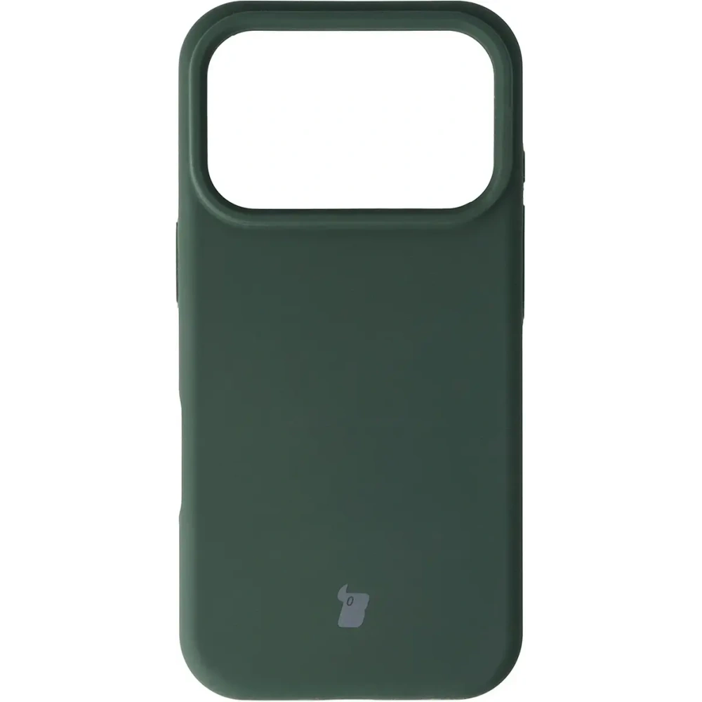 Silikonowe etui Bizon Soft Case do Apple iPhone 17 Pro ciemnozielone