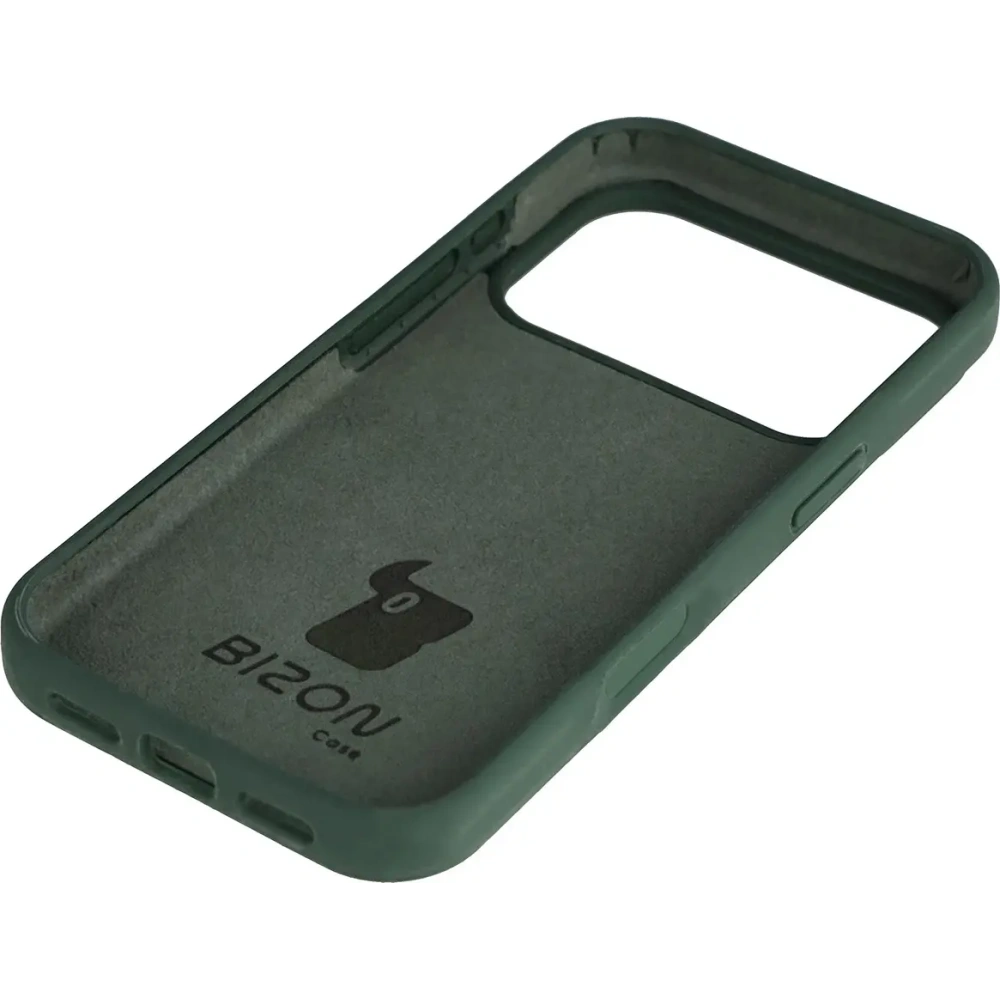 Silikonowe etui Bizon Soft Case do Apple iPhone 17 Pro ciemnozielone