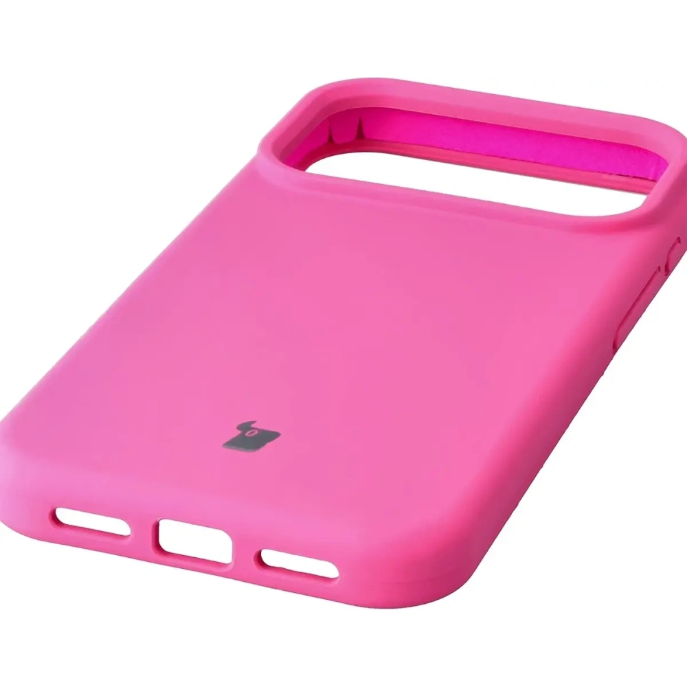 Silikonowe etui Bizon Soft Case do Apple iPhone 17 Pro fuksja