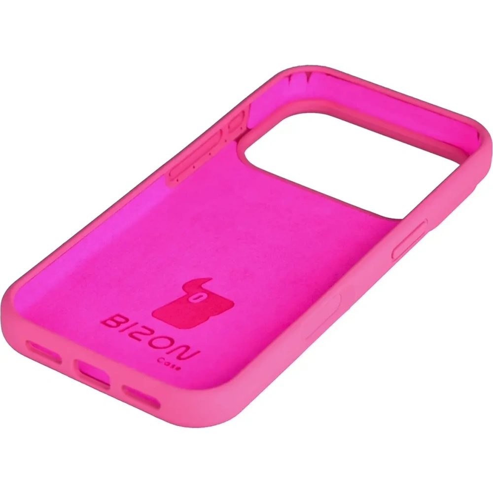 Silikonowe etui Bizon Soft Case do Apple iPhone 17 Pro fuksja