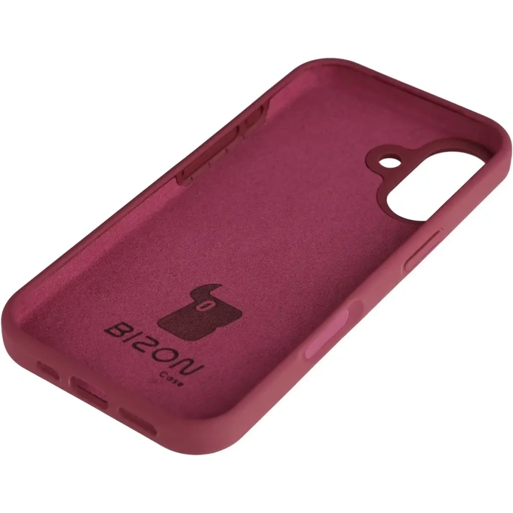Silikonowe etui Bizon Soft Case do Apple iPhone 17 ciemnofioletowe