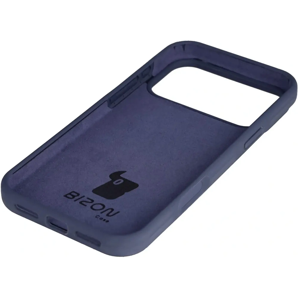 Silikonowe etui Bizon Soft Case do Apple iPhone 17 Pro Max ciemnoniebieskie