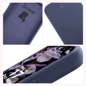 Silikonowe etui Bizon Soft Case do Apple iPhone 17 Pro Max ciemnoniebieskie