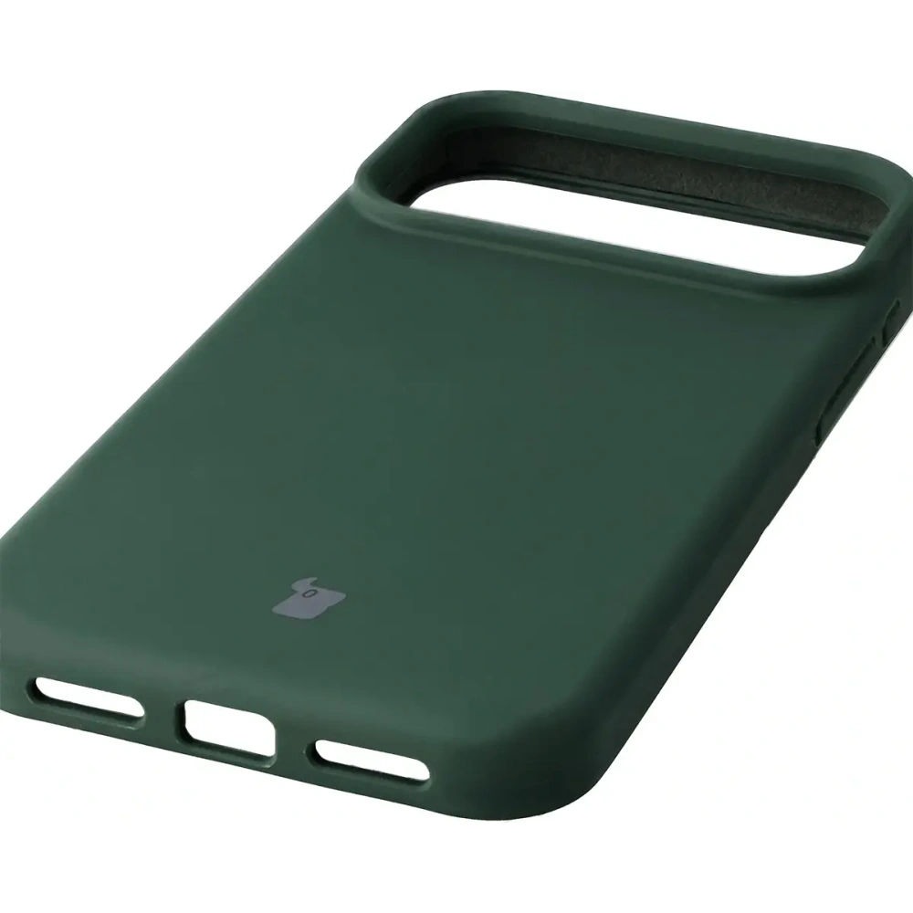 Silikonowe etui Bizon Soft Case do Apple iPhone 17 Pro Max ciemnozielone