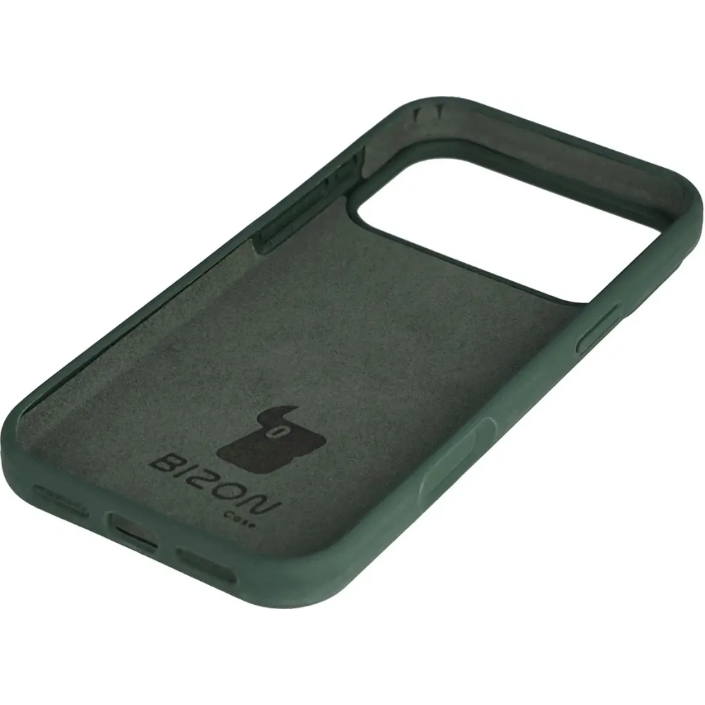 Silikonowe etui Bizon Soft Case do Apple iPhone 17 Pro Max ciemnozielone