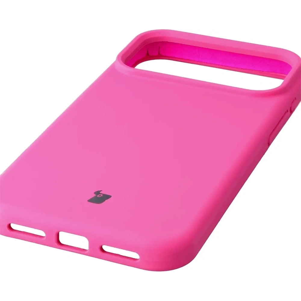 Silikonowe etui Bizon Soft Case do Apple iPhone 17 Pro Max fuksja