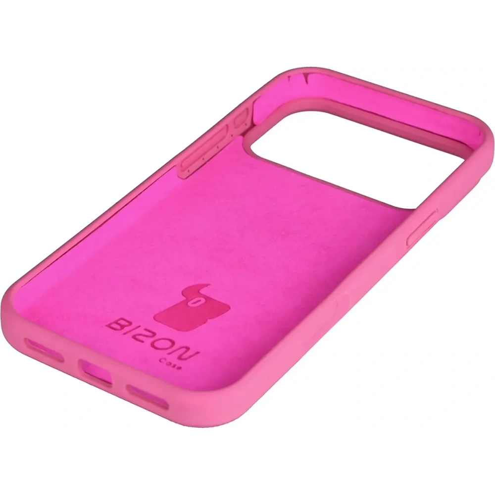 Silikonowe etui Bizon Soft Case do Apple iPhone 17 Pro Max fuksja
