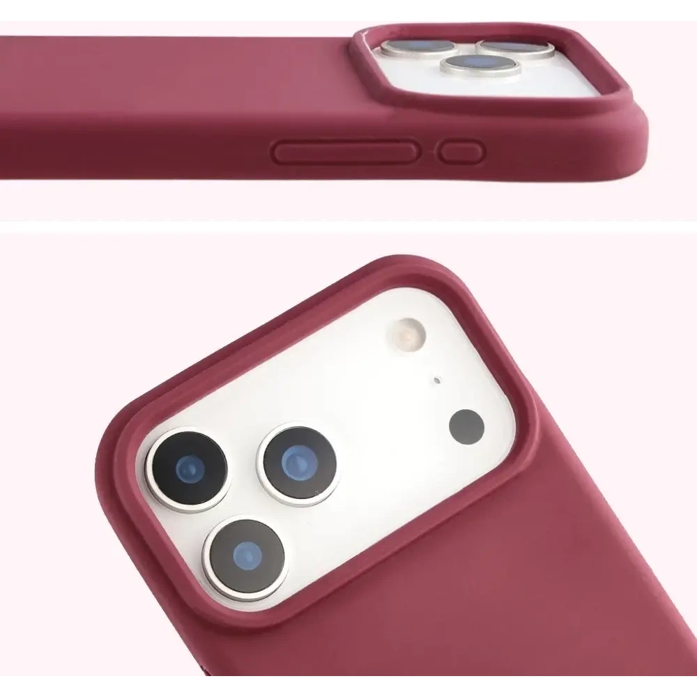 Silikonowe etui Bizon Soft Case do Apple iPhone 17 Pro Max ciemnofioletowe