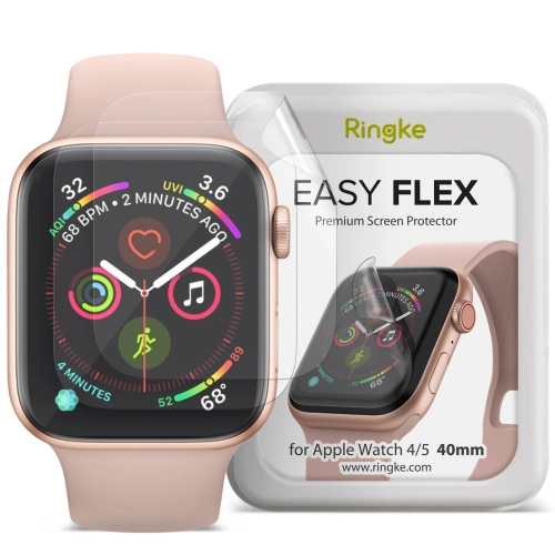 Kup Antibakterielle Folie Ringke Easy Flex Apple Watch 4/5/6/7/SE/8/9 40/41MM [3 PACK] - RGK1215 - {ean13} - Sklep Home Screen