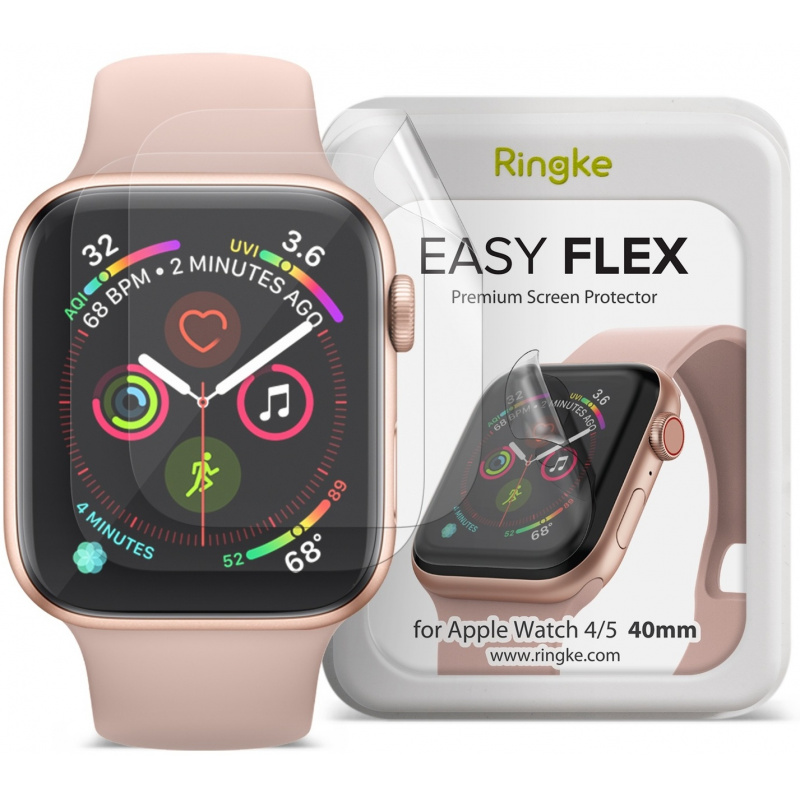 Buy Ringke Easy Flex Antibacterial Screen Protector Apple Watch 5/4 (40mm) [3 PACK] - 8809716076208 - RGK1215 - Homescreen.pl
