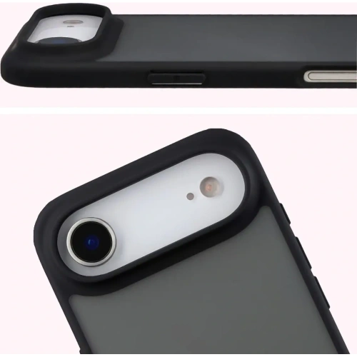Etui Bizon Case Angelo do Apple iPhone 17 Air przydymione z czarną ramką