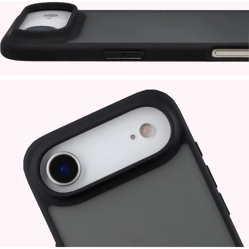 Etui Bizon Case Angelo do Apple iPhone Air przydymione z czarną ramką