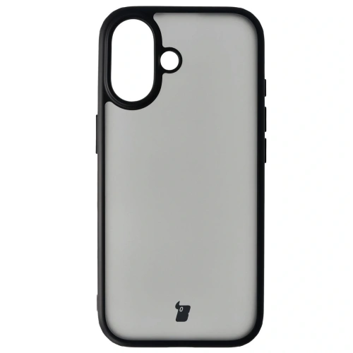 Etui Bizon Case Angelo do Apple iPhone 17 przydymione z czarną ramką