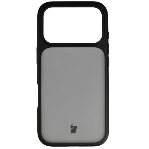 Etui Bizon Case Angelo do Apple iPhone 17 Pro przydymione z czarną ramką