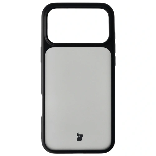Etui Bizon Case Angelo do Apple iPhone 17 Pro Max przydymione z czarną ramką