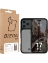 Etui Bizon Case Angelo do Apple iPhone 17 Pro przydymione z czarną ramką