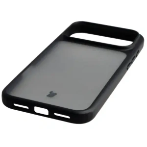 Etui Bizon Case Angelo do Apple iPhone 17 Pro Max przydymione z czarną ramką