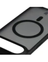 Etui z pierścieniem magnetycznym Bizon Case MatteO do Apple iPhone 17 Air przydymione-czarne