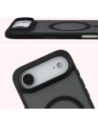 Etui z pierścieniem magnetycznym Bizon Case MatteO do Apple iPhone 17 Air przydymione-czarne