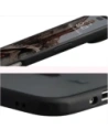 Etui z pierścieniem magnetycznym Bizon Case MatteO do Apple iPhone 17 Air przydymione-czarne