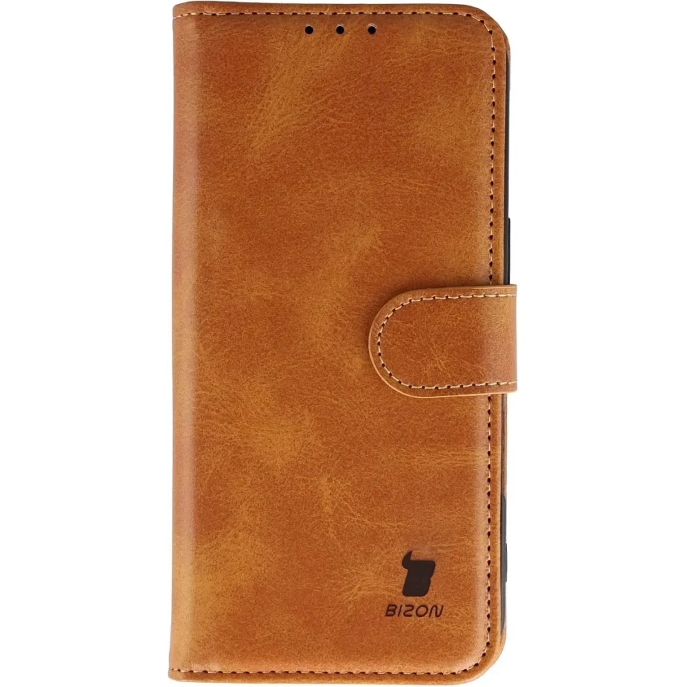 Etui z klapką Bizon Case Pocket do Apple iPhone 17 brązowe