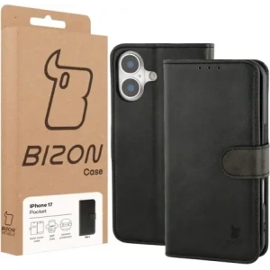 Etui z klapką Bizon Case Pocket do Apple iPhone 17 czarne