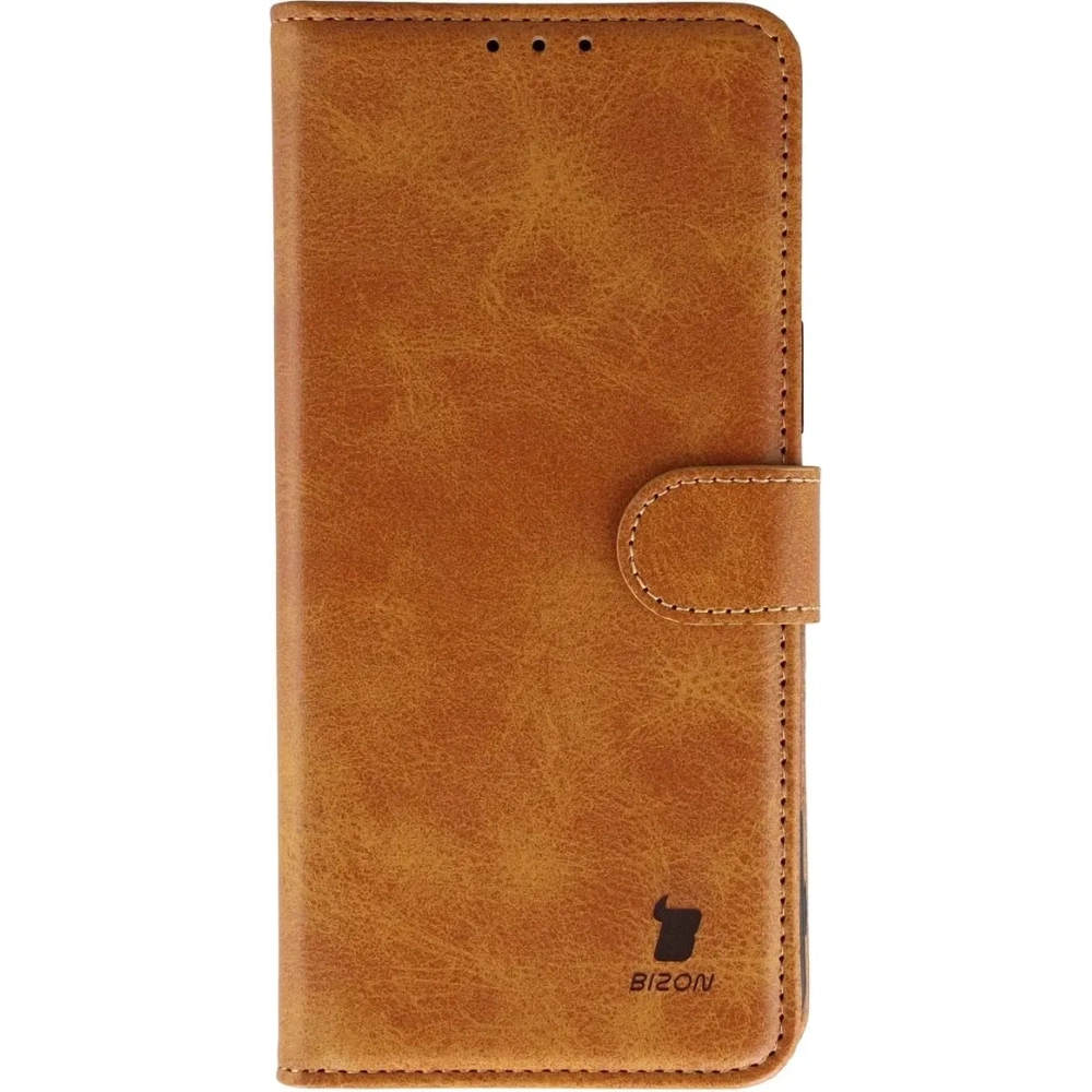 Etui z klapką Bizon Case Pocket do Apple iPhone 17 Pro Max brązowe