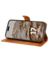 Etui z klapką Bizon Case Pocket do Apple iPhone 17 Pro Max brązowe